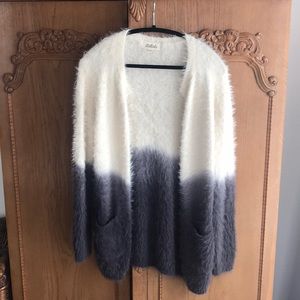 Cute cozy acrylic and mohair cardigan